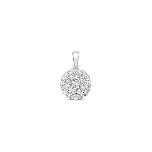 9ct White Gold with Diamond Pendant 0.24ct